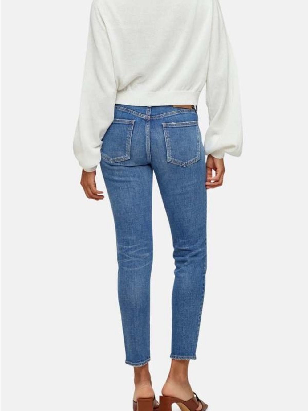 Moussy Blue Mid-Rise Cropped Slim Jeans - Picture 2 of 12